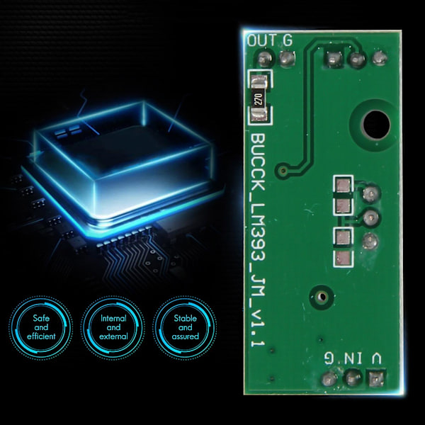 3 st Lm393 3.5-24v Spänningskomparatormodul med LED-indikator Hög nivåutgång Analog komparator