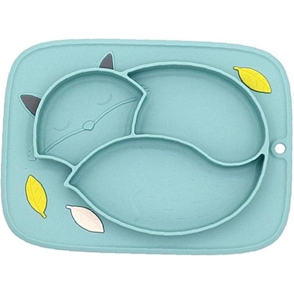 Barn Tallrikar Baby Sugpropp Placemat, Silikon Småbarn Matbricka för Bebisar Barn