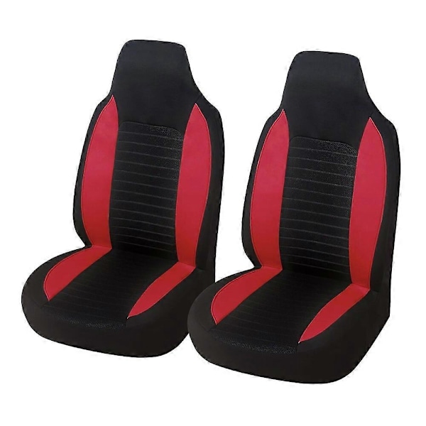 Front Høy Rygg Bøttesetetrekk Universal 2 stk Bilsetebeskytter For Peugeot 107 For Citron C1 For Toyota Aygo For Mazda 2pcs red