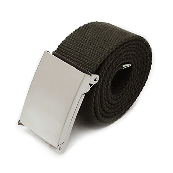 Canvas Belte Lett å Åpne Unisex Canvas Web Belte for Utendørsbruk Army Green