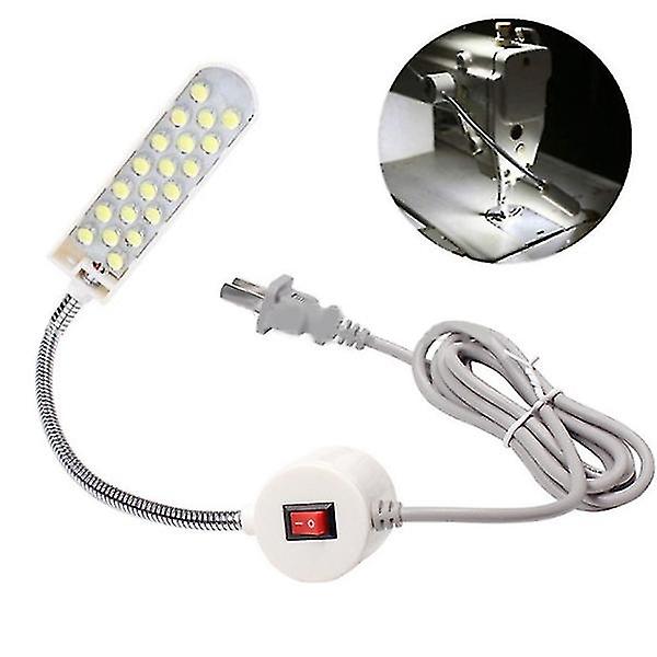 Symaskin Lys Led Magnetisk Montering Base Svanehals Arm 10/20 Lys 20 lights EU plug