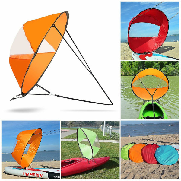Sammenleggbart oppblåsbart padlebåt kajakk vindpadleseil
