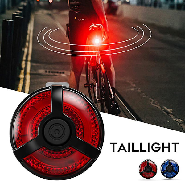 Sykkellys USB Oppladbar LED Sykling Sykkel Sykkelvarsling Front Bakre Baklys Lys for Sykkel