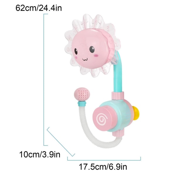Baby kylpylelut Vesipeli Auringonkukkahana Sähkösuihku (vaaleanpunainen)