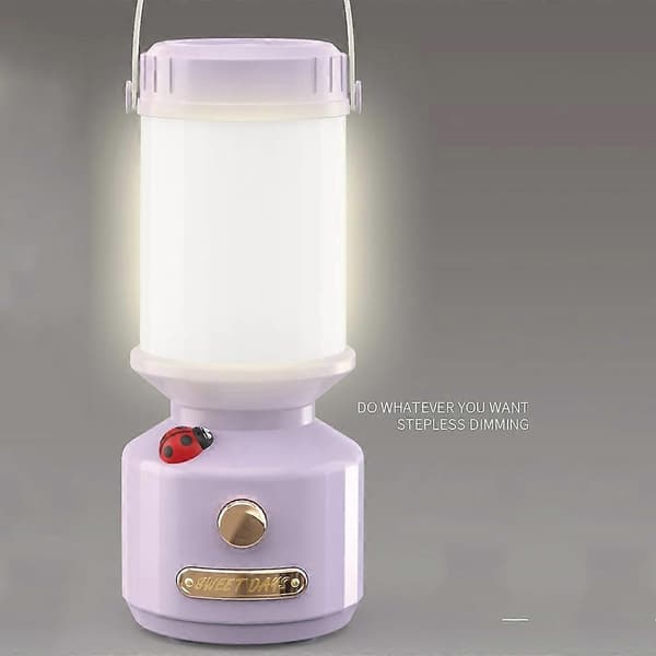 Tripolær Dæmpbar LED Sengelampe Natlampe Camping Dekorativt Ambient Lys White