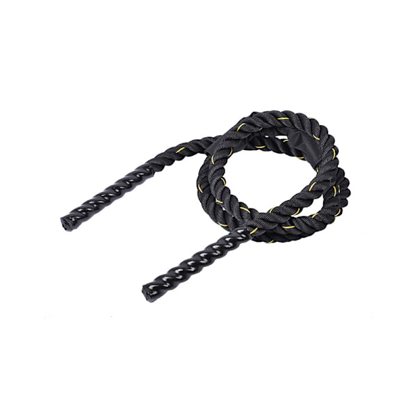 Vægtet sjippetov, tungt sjippetov, sjippetov, fitness battle rope, fuld kropstræning, træning i fitnesscenter for at forbedre styrken.