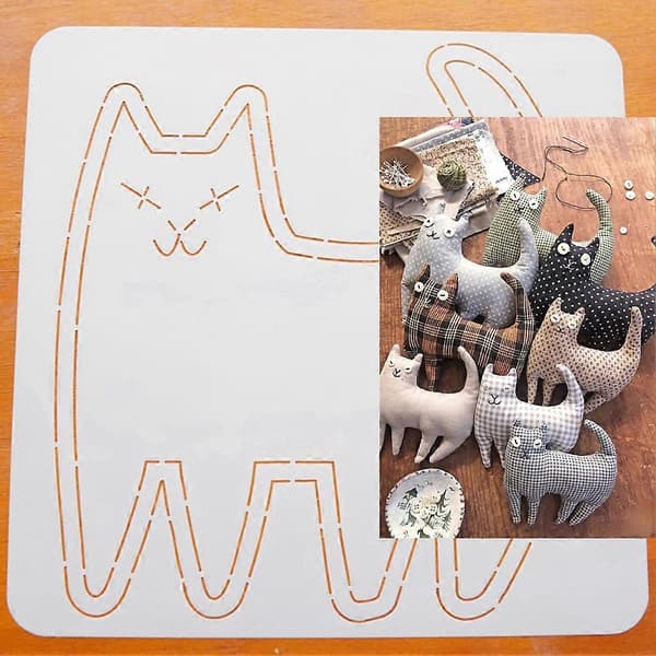 Broderi Stencil Patchwork Håndkonto Quilte Lineal Professionelle DIY Syværktøjer