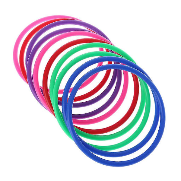 10 stk. plastik kastringe mål kast karneval baghave park spil børn intelli 12 cm inner diameter