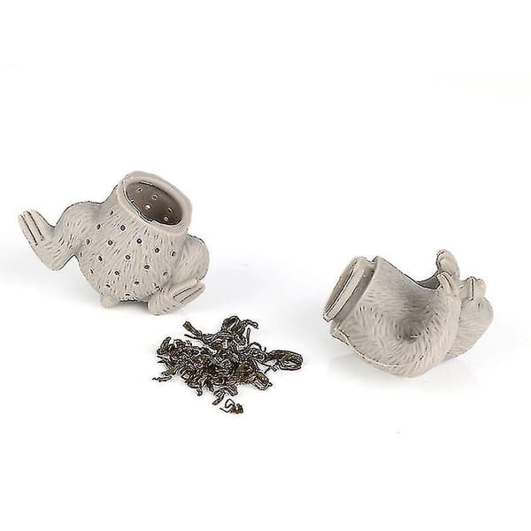 Sødt dovendyr te-si til løs te, silikone te-infuser, fleksibel genanvendelig te-diffuser filter si
