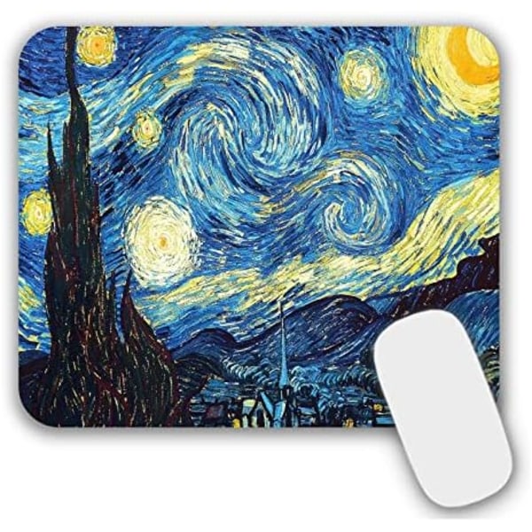 Mønstret musematte 24 x 20 x 0,3 cm for bærbare datamaskiner (6081)
