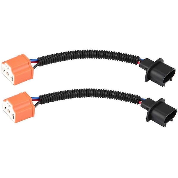 H13 til H4 Headlight Konverteringskabel Adapter - 2 Pakning