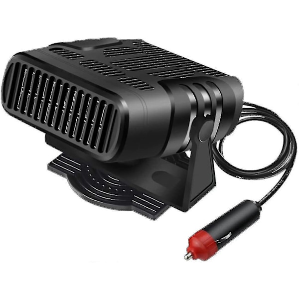 Bilvarmer Defroster Varmer 12v 120w/24v 200w Bærbar Frontrutevifte