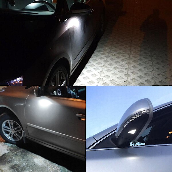 2st LED Under Sidospegel Ljus Pöl Lampor För Octavia 3 5e 2 1z Superb 3 B8 2 B6 Scout-dwdz
