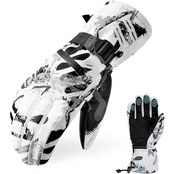 Skihandsker, vandtætte snehandsker -30℉ vinterhandsker til koldt vejr, touchscreen snowboardhandsker, varme til mænd og kvinder