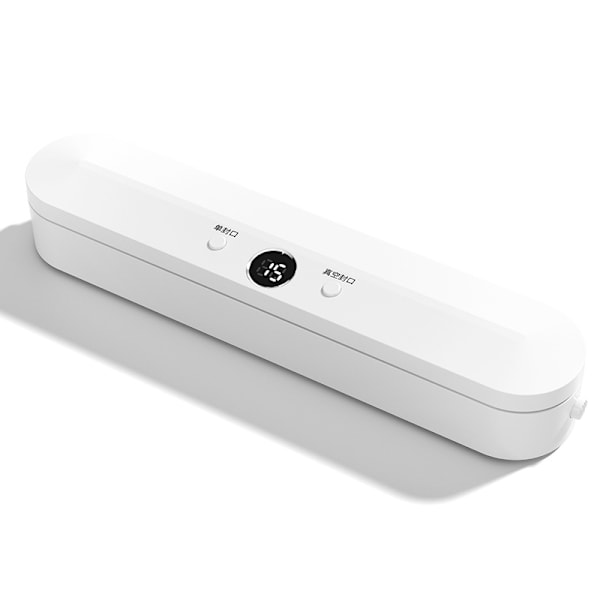 Vakuumforsegler, helautomatisk plastforsegler for husholdningsbruk, matpakkemaskin, liten ferskholdingsmaskin for snacksforsegling
