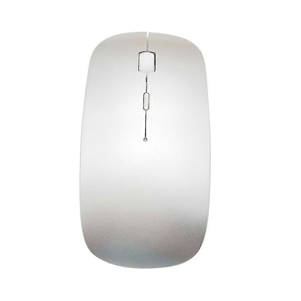 2.4g Mini Näppäimistö Langaton Erittäin Ohut Näppäimistö Hiirellä Kotiin ja Toimistoon (hopea)