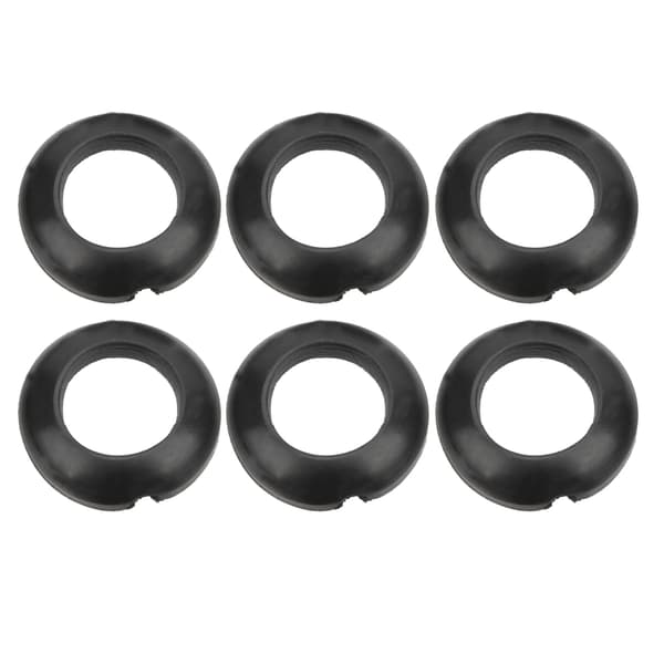 60 stk. fiskestangsbygning silikone elastisk viklingskontrol kjole ring trim ring adapter