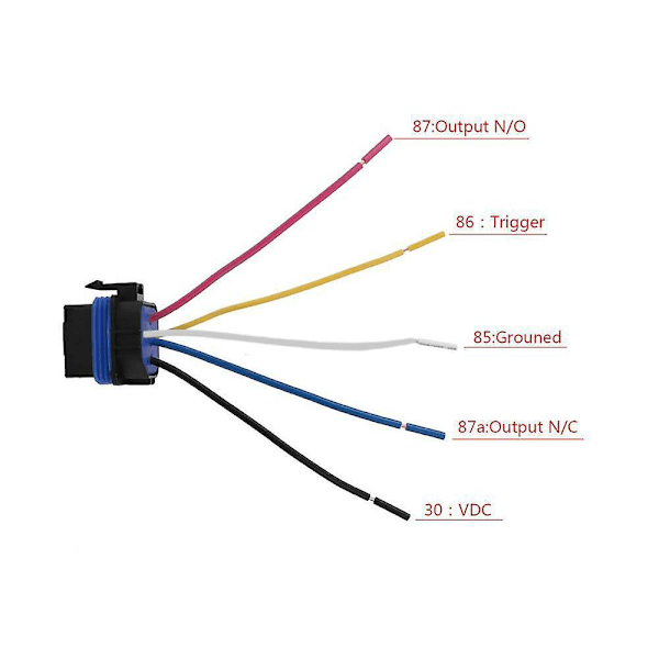 Vattentätt Integrerat Bilrelä DC/12V 40A Bilrelä & Sockel 5 Stift