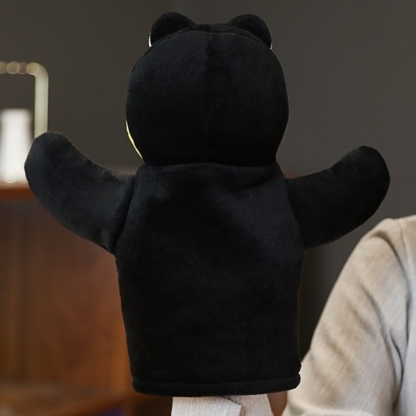 Plysch Handdocka Mjuk Djurdocka Fågel Kråkhanddocka