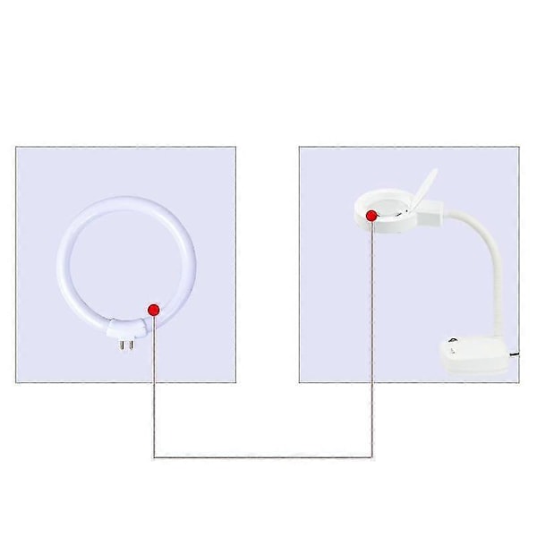 T4 Rund Ringformet Rør - G10q Fluorescerende Ringlampe Med 4 Pins
