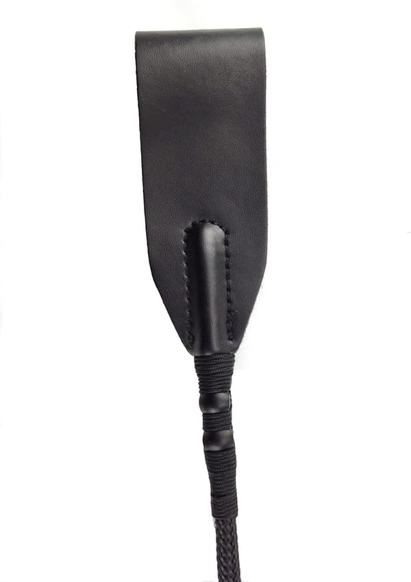 Nahkapiiska 45cm ratsastuspiiska kahvalla ja ripustusnarulla