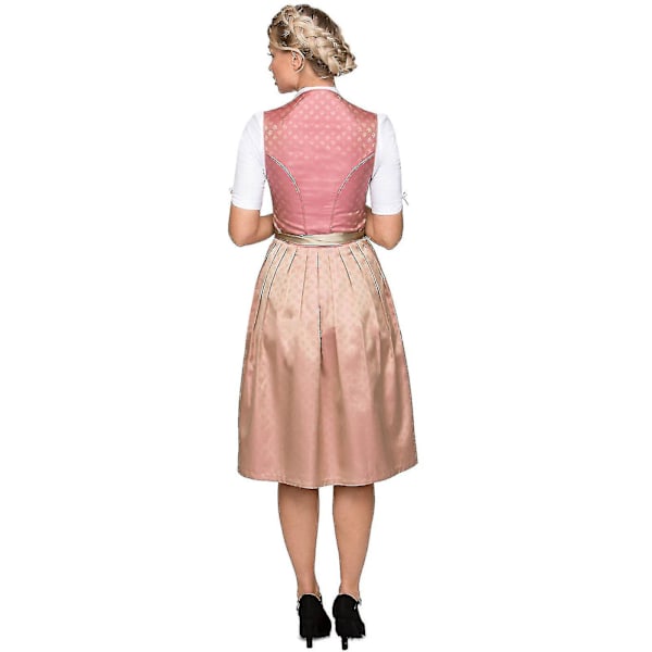 Naisten Saksalaisen Oktoberfest-Puku Dirndl Perinteinen Baijerilainen Olutkarnevaali Fraulein Cosplay Puku Neito Mekko Asuste L Green