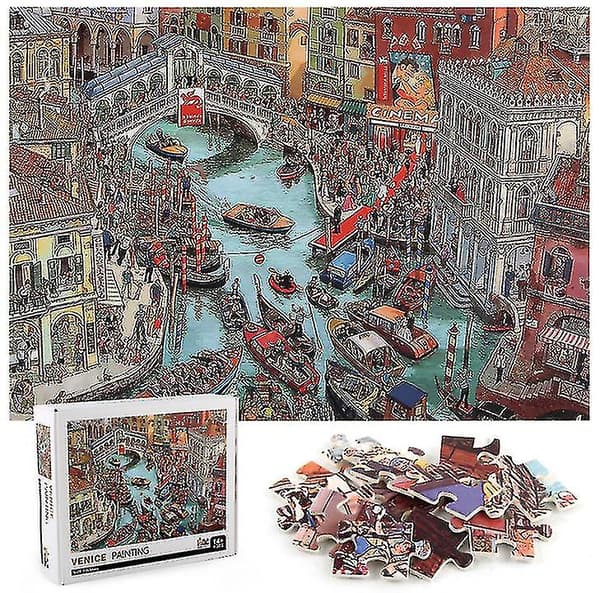 1000 brikker Venezia By Puslespill DIY Leker Montering Bilde Dekorasjon
