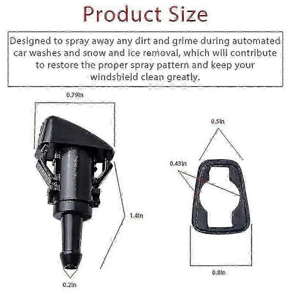 Chrysler Dodge Jeep Vindrutespolare Munstycke Spray 4805742ab, 5116079aa