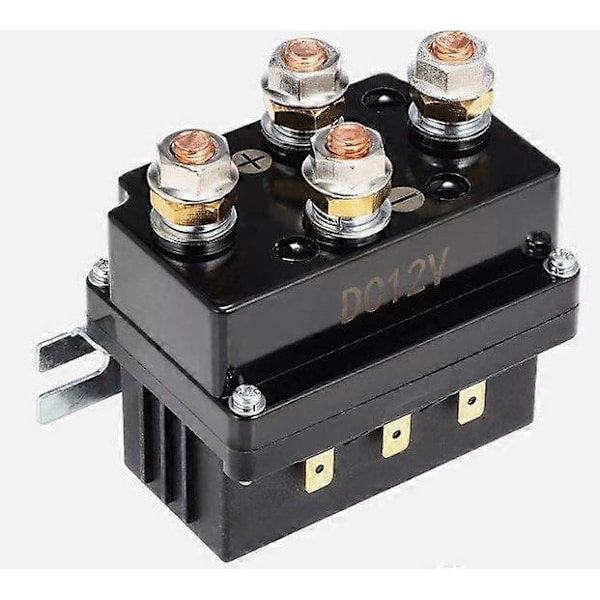 12V 500A Vinsjkontroll Solenoid Relé Kontaktor Med Trådløs Vinsj Fjernkontrollsett