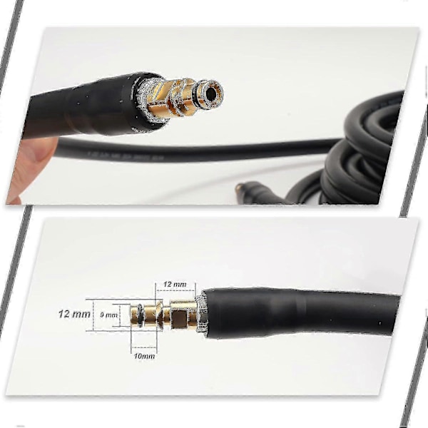10m Ersättningsslang för Högtryckstvätt för Kärcher K-serien Högtryckstvätt K2 K3 K4 K5 K6 K7 Click Plug Snabbkoppling (10) f26