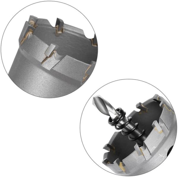 Hulsave i hårdmetal, 42 mm TCT hulsave til 5 mm rustfri stålplade
