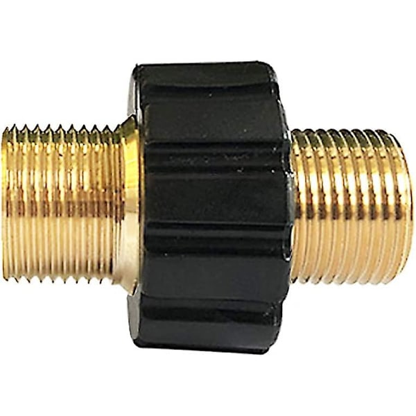 Snabbkoppling för slang, M22 x 1.5 Dubbel Hanadapter för Trycktvätt Kompatibel med Karcher HD & HDs Trycktvätt (14 mm Diameter)