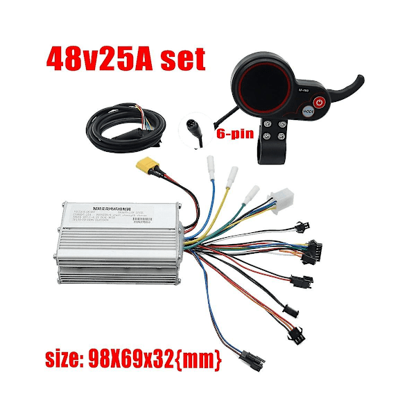 48V 25A El-Scooter Styrpanel Kit med TF-100 Display för El-Scooter