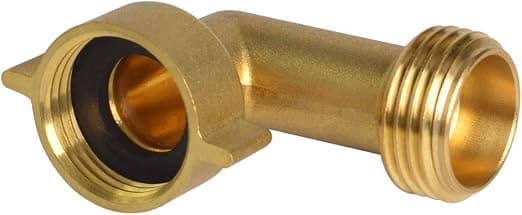 Hydro Master Hageslangealbue med solid messing 90 grader 3/4\" FHT x 3/4\" MHT