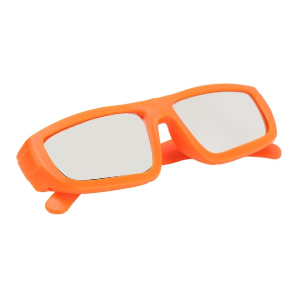 JFJC Solformørkelsesbriller Plaststel Sikker visning Ridsebestandige Solformørkelsesbriller til Solplet Observation Orange