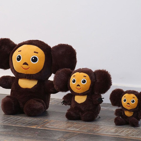 Big Ear Monkey Plyschleksaker för barn Långa Cheburashka djurdockor