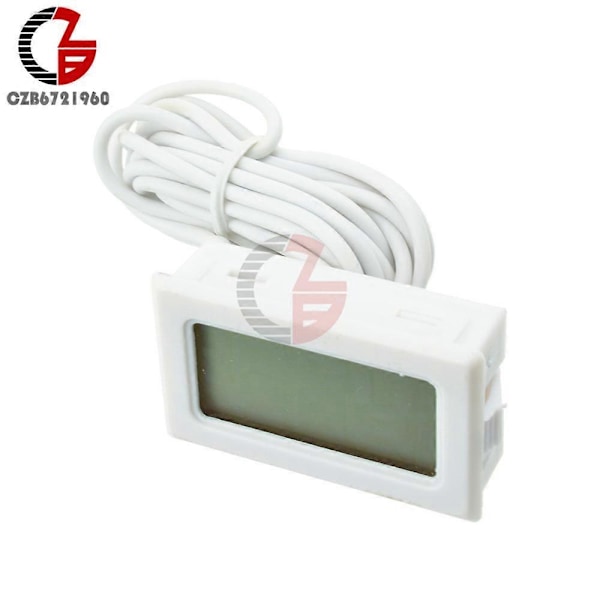 TPM-10 FY-10 LED Digitalt Termometer Temperatur Sensor Måler Detektor Tester 5V 12V til Bil Indendørs Baby Badekar Inkubator Embeded Black
