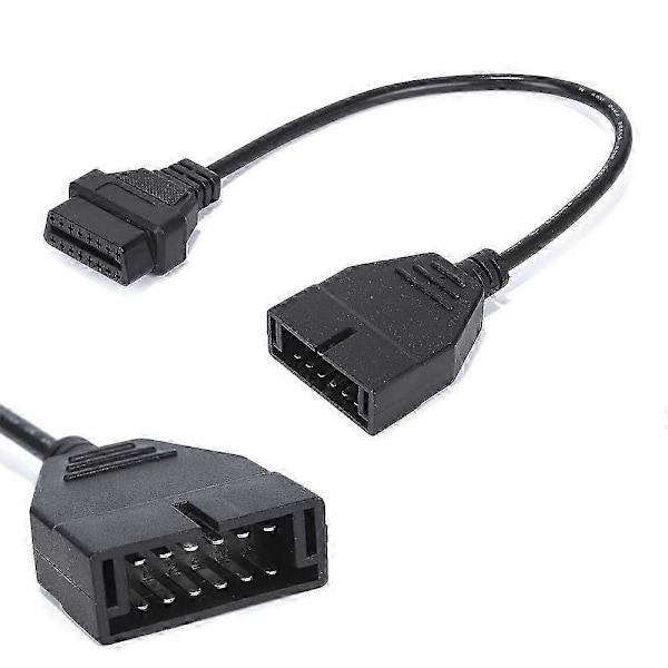 Bil Diagnostikverktyg OBD2 Kontakt Adapter för 12 Pin till OBD2 16 Pin Kabel Auto Scanner Adapter