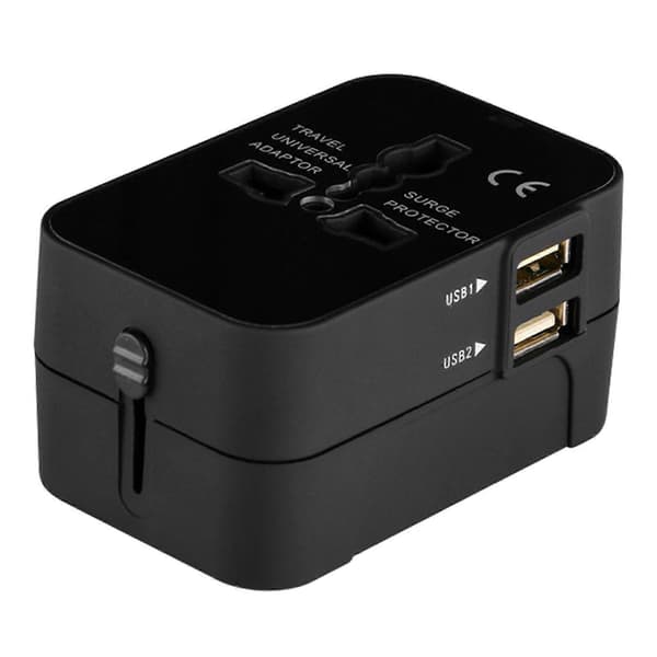 Reseadapter för Internationell Kompakt Kontakt Strömadapter Rese-Essential