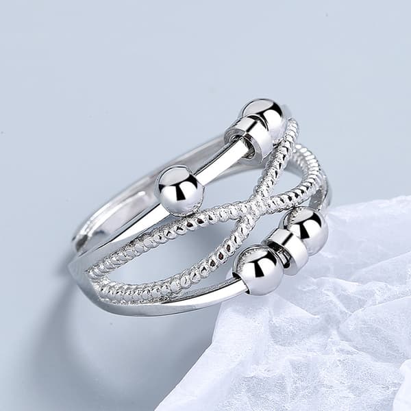 Pärla Anti-Stress Ring Silver S