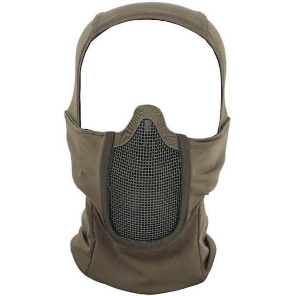 Pustende Balaclava Mesh Maske Ninja Stil Full Face Airsoft Maske Vindtett Sykkelhodeplagg