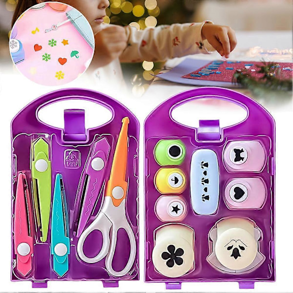 Innovativt Punch Craft Set Liten Storlek Hålslag Form Scrapbooking Material för Roliga Projekt