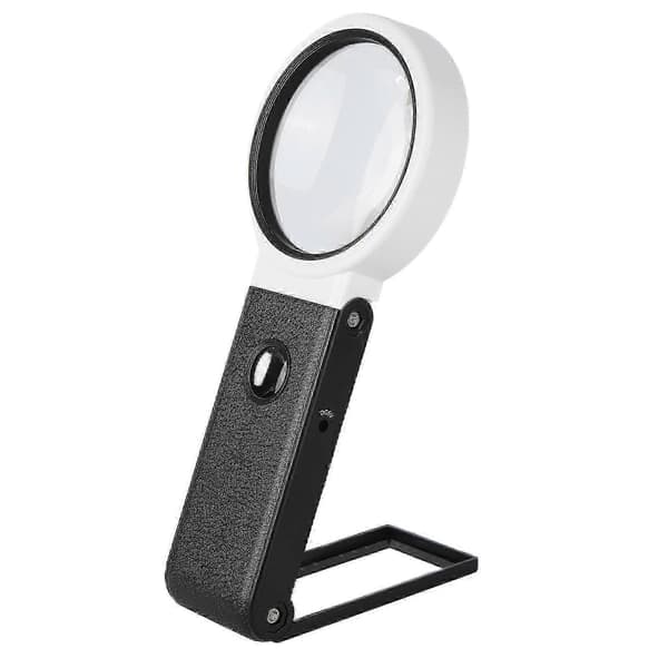 LED Forstørrelsesglas ABS Håndholdt Foldbar HD Linse til Observation & Reparation TH-7018B