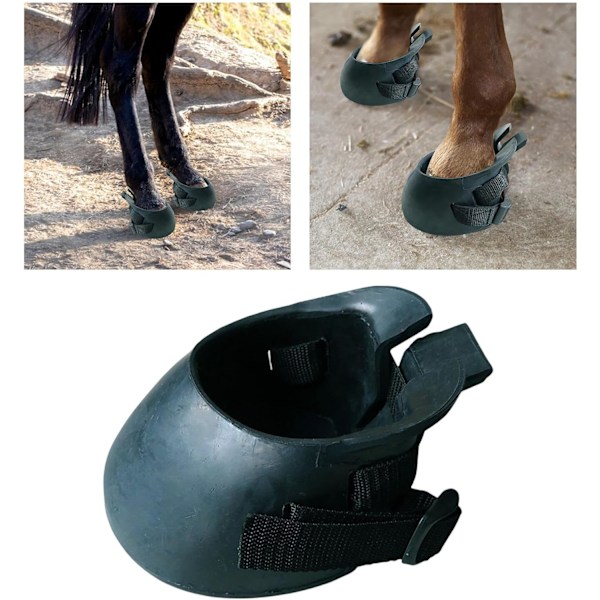 Hästhovboots, hästhovskydd, skyddande hästskor, slitstarkt hästhovskydd, ridträningsdelar gummi, L