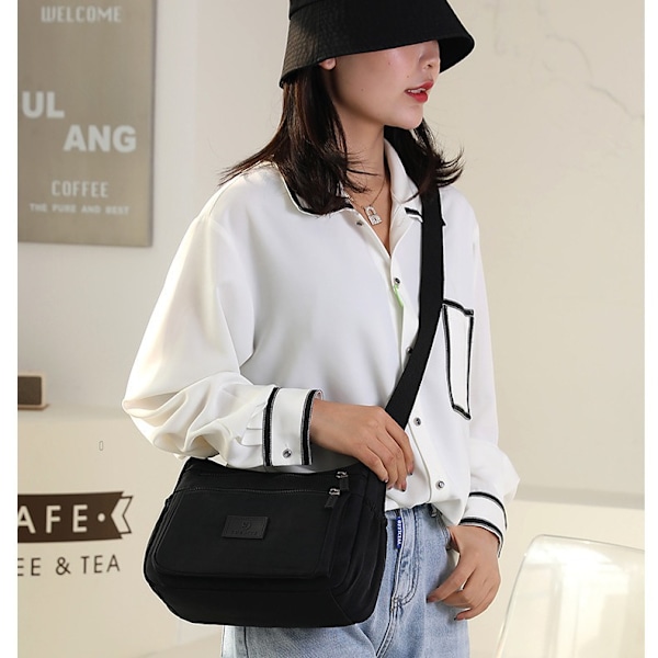 Crossbody taske til kvinder, stor kapacitet, moderigtig taske til kvinder, ny stil, trendy skuldertaske, afslappet multi-rum