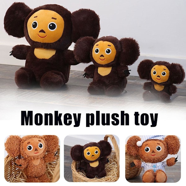 Big Ear Monkey Plyschleksaker för barn Långa Cheburashka djurdockor