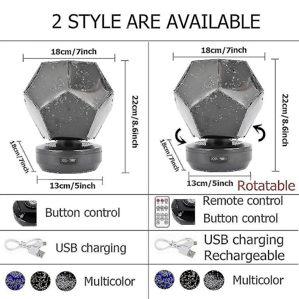 Stjernelys Lampe Galakselampe LED Lampe