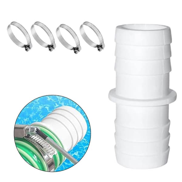 Multifunktionell adapter för poolslang, 38 mm poolslangkoppling, ABS-textur, lämplig för poolutrustning i plast