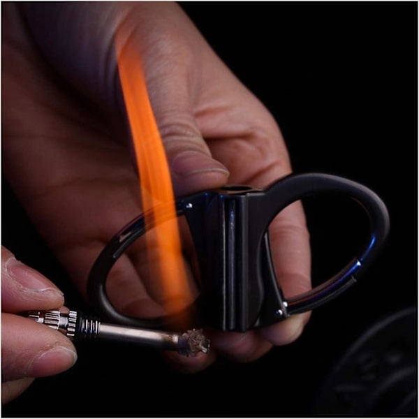 Infinity permanent tændstiklighter med nøglering, den evige lighter, nødildstarter sæt