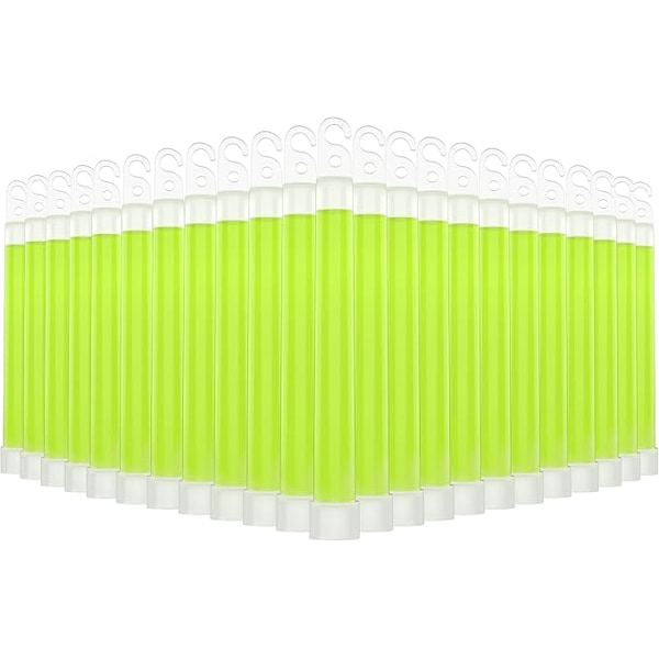 Premium 6\" Glow Sticks - Extra Starka, 12+ Timmar Varaktighet, Redo för Nödsituationer